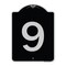 Signmission Sign with Number 9 Heavy-Gauge Aluminum Architectural Sign, 24" x 18", BS-1824-22899 A-DES-BS-1824-22899 - alternate 1